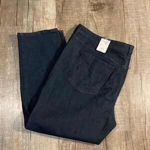 4/$30 Terra&sky denim jeans high rise straight leg 24W
Dark wash